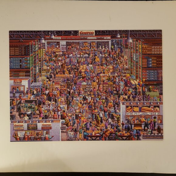 Puzzle 500pc 19x26 Dowdle Costco Wholesale Shopping Store Jigsaw Pre-owned - Picture 6 of 16